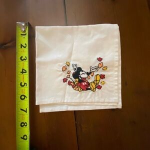 Pottery barn kids Disney Mickey fall leaves napkin